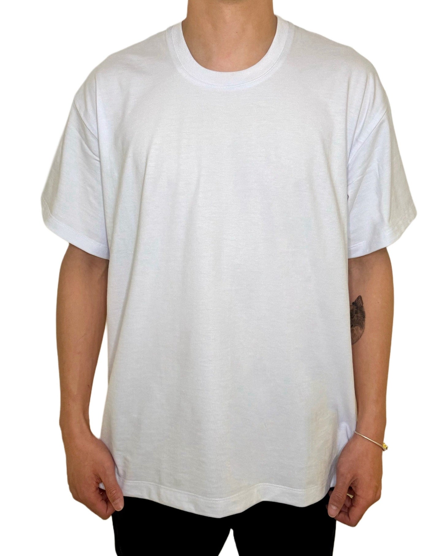 Playera oversized blanca